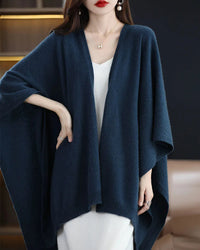 Plus-Size Wool Casual Cardigan Shawl