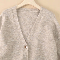 Wool Blend Soft Knitted Short Cardigan
