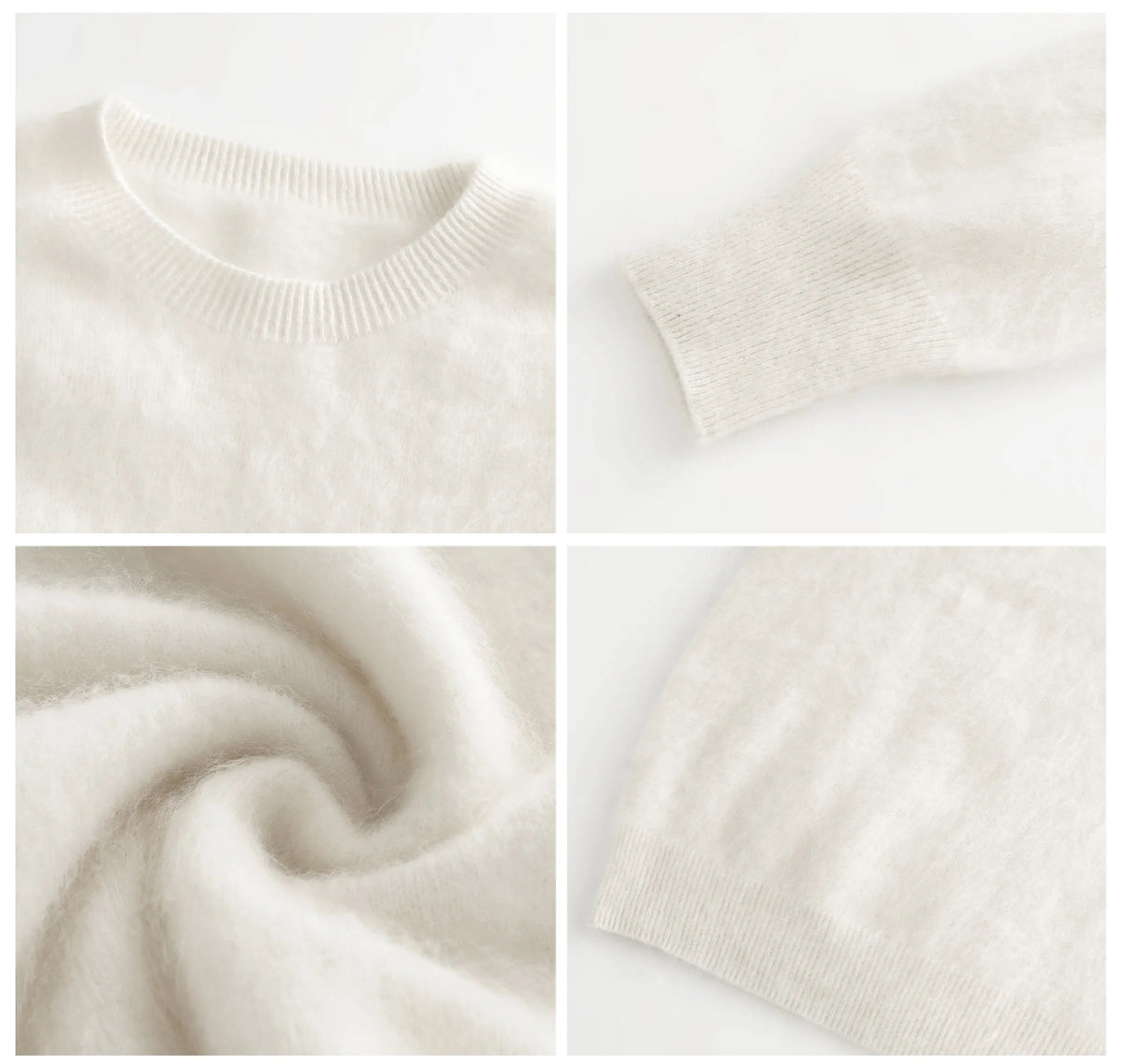 Oversized Wool Cashmere Crew Sweater