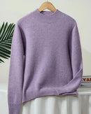 Thick Merino Wool Mock Neck Sweater