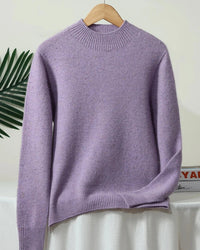 Thick Merino Wool Mock Neck Sweater