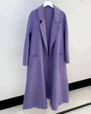 Belted Wool-Blend Wrap Coat
