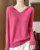 Merino Wool Hooded Pullover Sweater