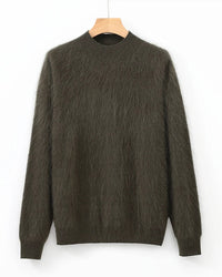 Soft Cashmere Mock-Neck Sweater
