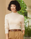 Cashmere Turtleneck Pullover Slim-Fit Knit Sweater