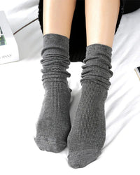 Soft Knit Casual Mid-Calf Socks