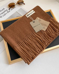 Faux Cashmere Thick Wrap Scarf in Colors