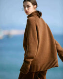 100% Pure Wool high Collar Sweater