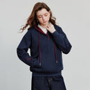Contrasting Color Embroidery Splicing Hoodies
