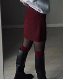 Corduroy Slim-Fit Mini Skirt