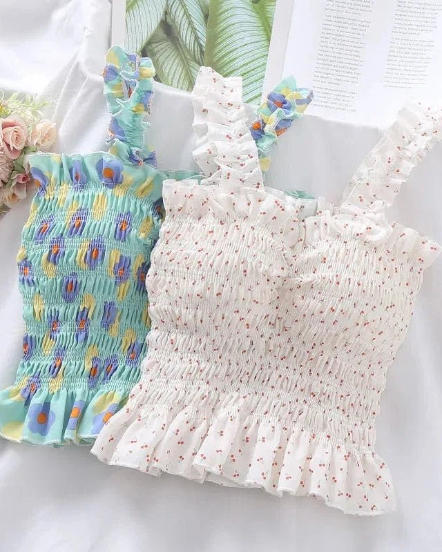 Print Folds Bohemian Sleeveless Vest