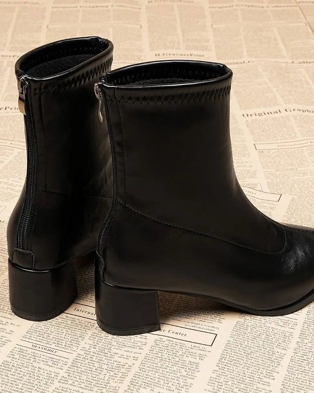 Stylish Retro Platform Party Ankle Boots