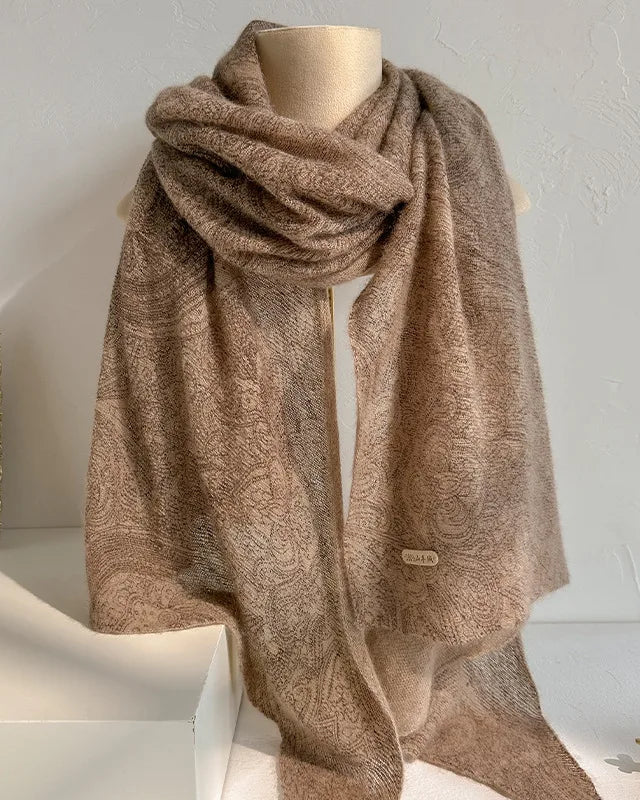 Classic Warm Knitted Printed Cashmere Shawl