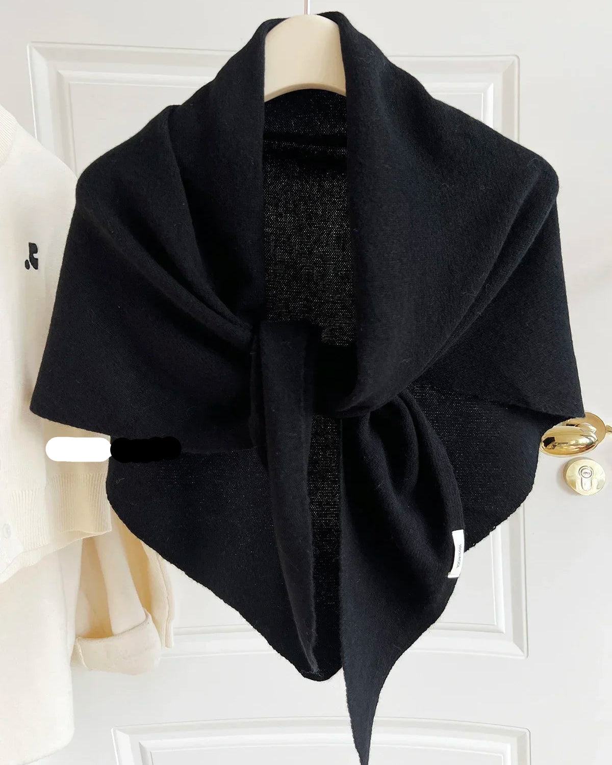 Soft Wool Triangle Wrap Scarf