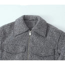 Vintage Gray Cropped Short Coat