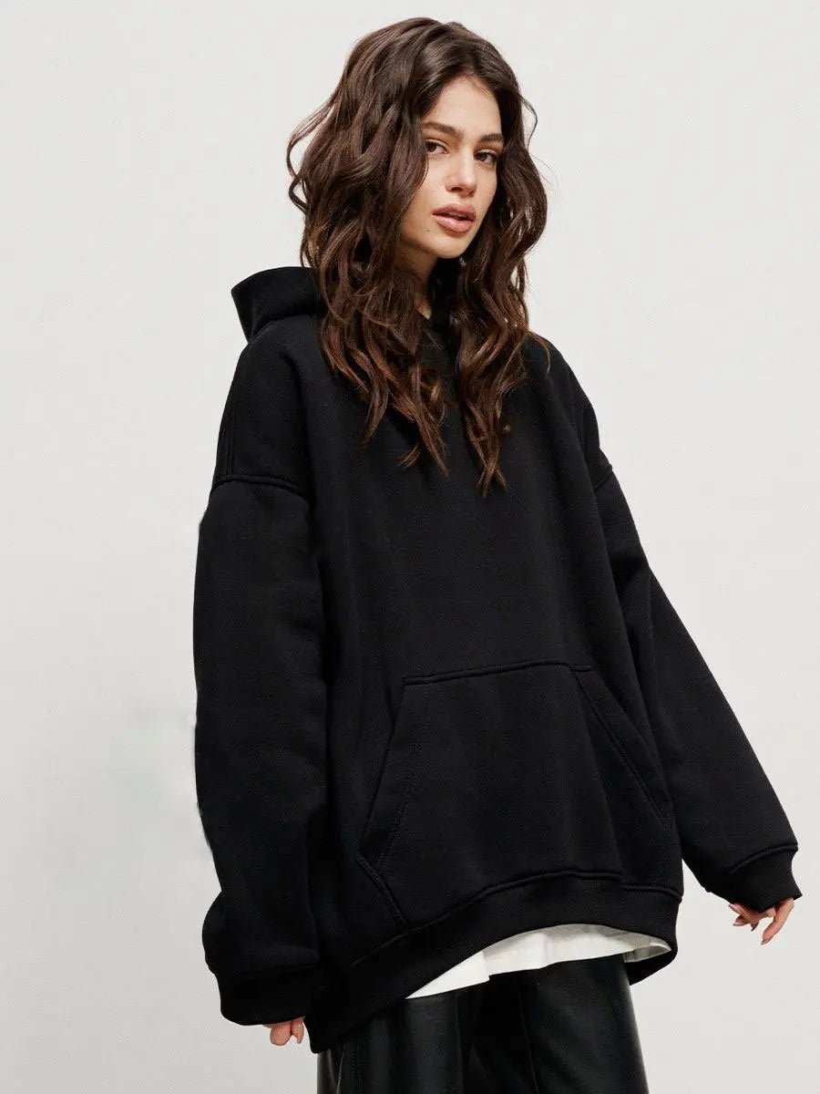 Fleece Oversized Hoodie Sweatshirt
