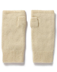 Wool Fingerless Thumb Hole Mittens