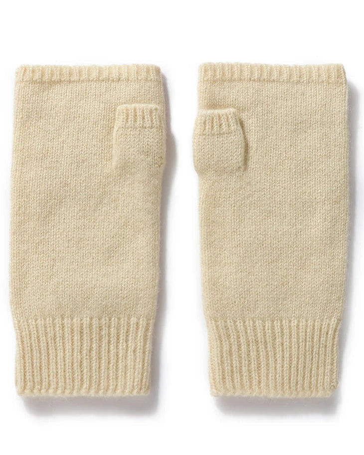 Wool Fingerless Thumb Hole Mittens