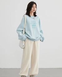 High-Waist Double-Sided Fleece Pants