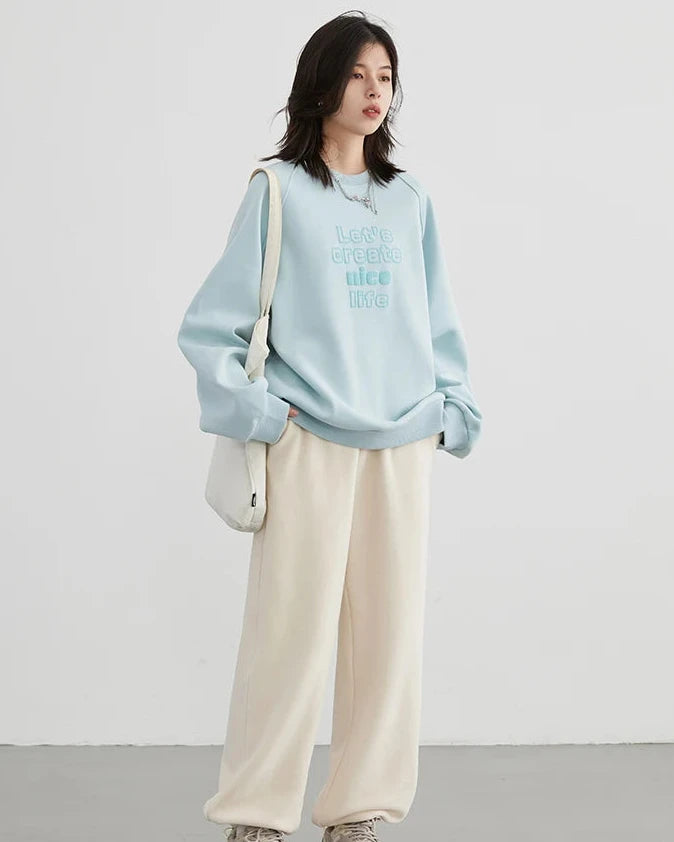 High-Waist Double-Sided Fleece Pants
