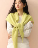 Textured Triangle Knit Scarf