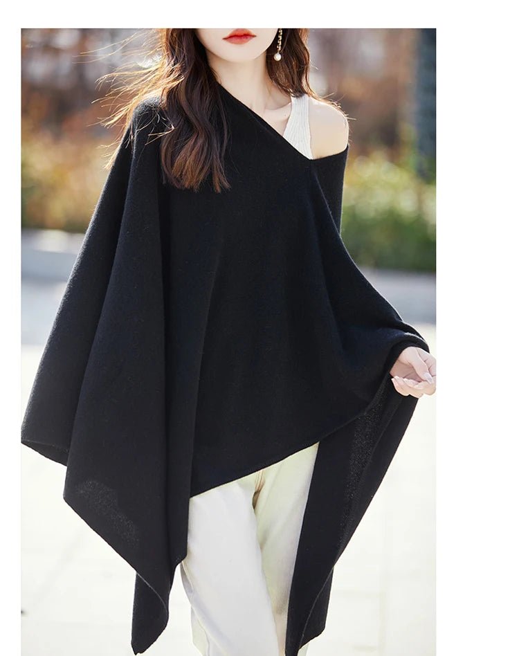 Solid Color Oversized Wool Pashmina Shawl