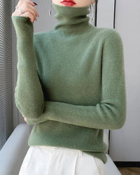 Cashmere Turtleneck Slim-Fit Pullover Sweater
