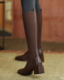 Elastic Knit Sock Ankle Boots