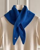 Softly Textured Triangle Knit Scarf