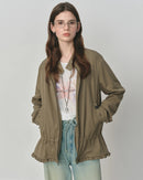 Cotton Modal Zip Collar Jacket
