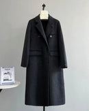 Longline Wool Cashmere Blend Coat