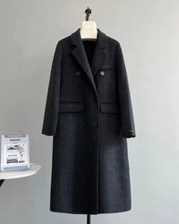 Longline Wool Cashmere Blend Coat