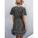 V-Neck Floral Mini Dress