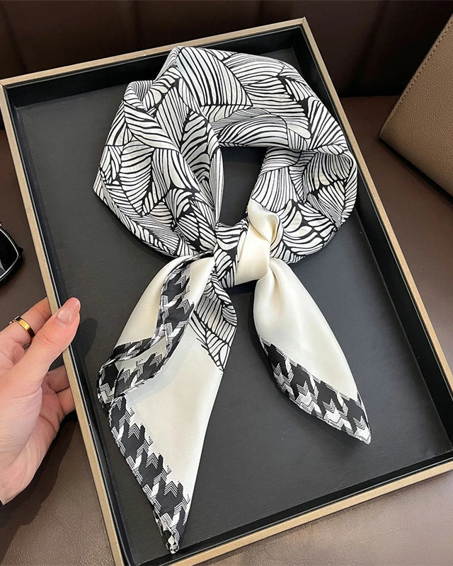 Multifunction Paisley Square Silk Scarf