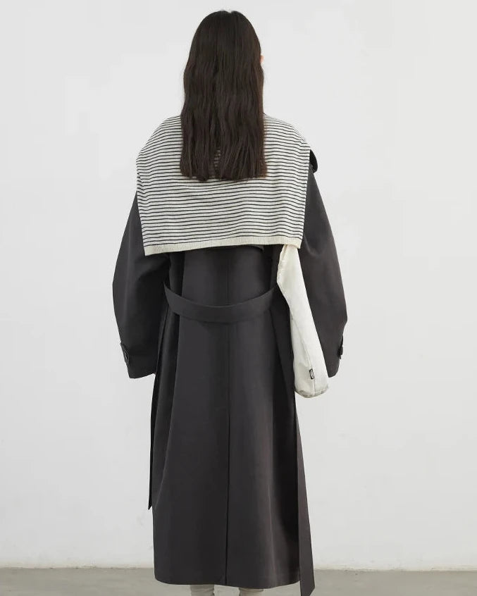 Belted Cotton Lyocell Trench Coat