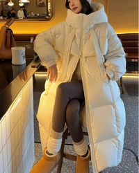 Women's Long Hooded Puffer Coat