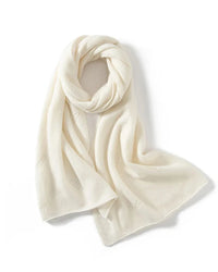 Wool Cashmere Openwork Wrap Shawl Scarf