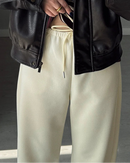 High-Waisted Wide-Leg Sweatpants