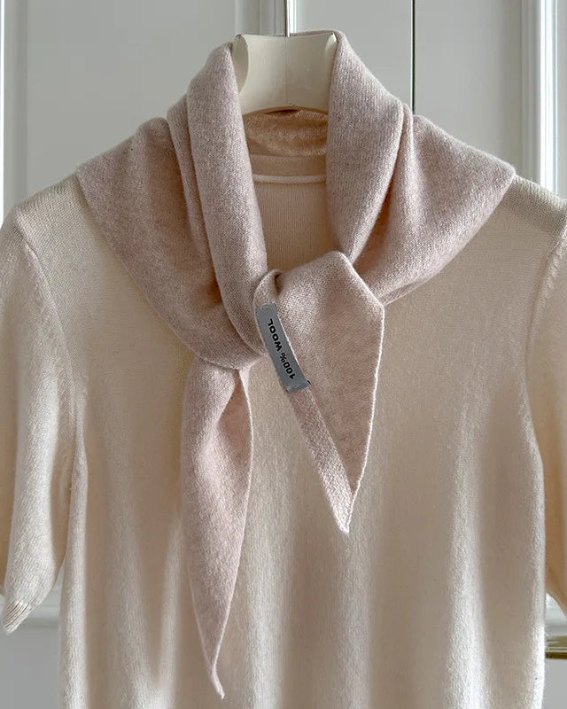 Women's Warm Wool Triangular Scarf
