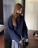 Cashmere Double Zip Turtleneck Cardigan