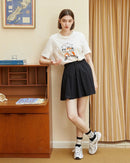 Casual Loose-Fitting Printed Short-Sleeved T-Shirt