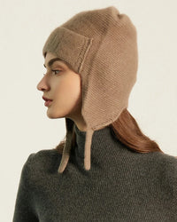 Wool Cashmere Bomber Hat