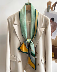 Women's Printed Silk Scarf & Shawl