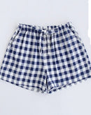Cotton Plaid Sleep Shorts