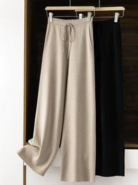 100% Worsted Wool Straight-Leg Pants