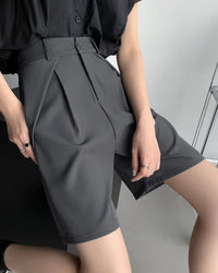 High-Waist Loose Casual Shorts