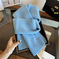 Women's Solid-Color Wool Scarf