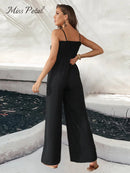 Thin Straps Wide Leg Jumpsuit