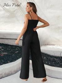 Thin Straps Wide Leg Jumpsuit