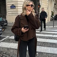 Double Breasted Short Jacket